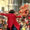 27022001 CRO VENEZIA. CHIUDE IL CARNEVALE CON LE AVVENTURE DEL BARONE DI MUNCHAUSEN. © Andrea MEROLA