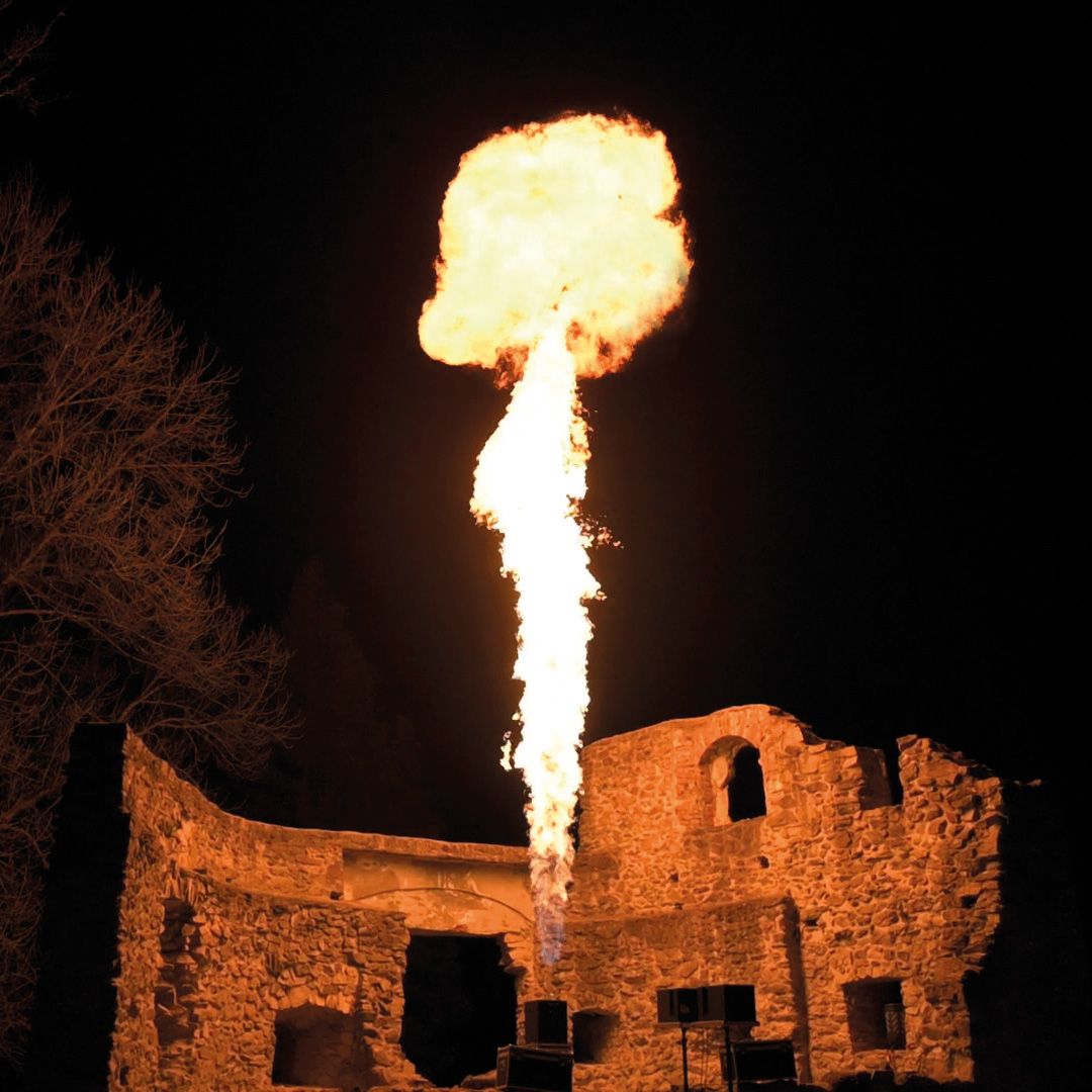 Explo Wave Flame che spara fuoco in verticale